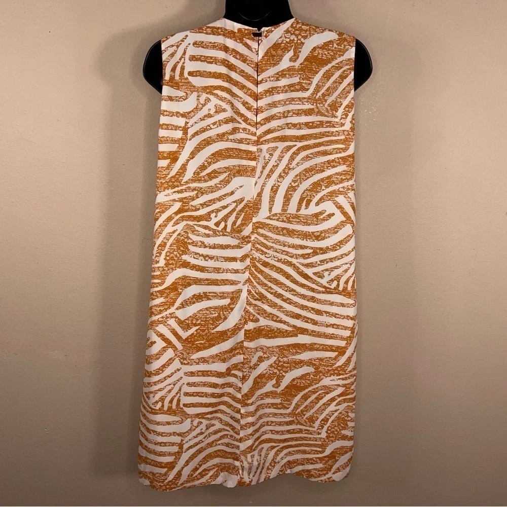 NEW SIZE 12 H&M YELLOW WHITE SLEEVELESS DRESS COLORFUL LINED
